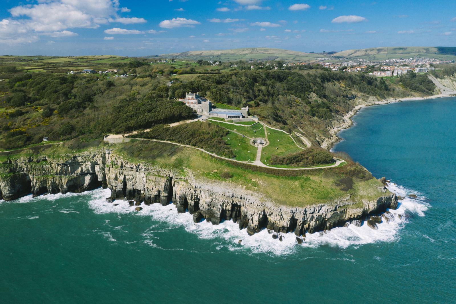 Aerial view of Durlston Courtesy Visit Dorset and Harbour Media